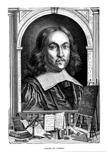 Pierre de Fermat, fransk matematiker från 1600-talet, 1870 av Unbekannt