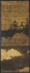 Tallar, vatten och moln, Edo-perioden, 1600-talet. av Unbekannt