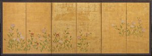 Rosa och röda vallmo, Edo-perioden, 1615-1868. av Unbekannt