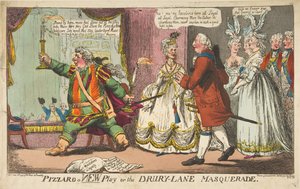 Pizzaro a New Play eller Drury-Lane Masquerade, 11 juni 1799. av Unbekannt