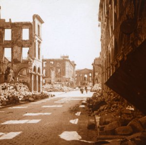 Place Royal, Reims, norra Frankrike, c1914-c1918 av Unbekannt