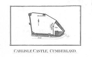 Plan över Carlisle Castle, Cumberland, sent 1700-tal av Unbekannt
