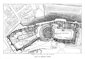 Plan över Windsor Castle av Unbekannt