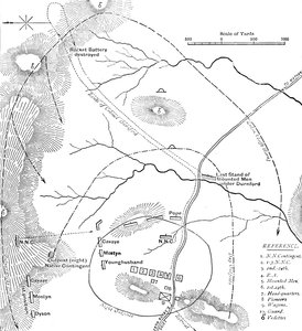 Plan för slaget vid Isandhlwana, 22 januari 1879, c1880 av Unbekannt