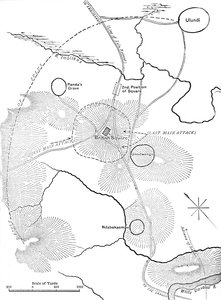 Plan för slaget vid Ulundi, 4 juli 1879, c1880 av Unbekannt