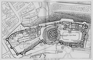 Plan över slottet, 1895 av Unbekannt