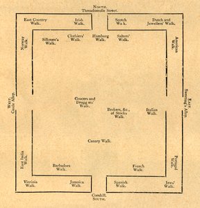 Plan för börsen 1837, 1897. av Unbekannt