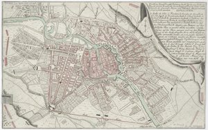 Plan av Berlin 1760 av Unbekannt
