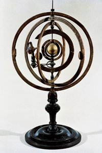 Planetarium som återger det kopernikanska systemet. av Unbekannt
