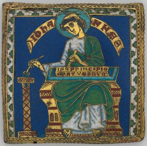 Tavla med Johannes evangelisten, tysk, ca. 1175-1200. av Unbekannt