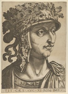 Plåt 11: Titus Vespasianus tittar till höger, från 