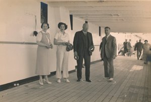 Spelar quoits ombord på SS Arandora Star, 1936 av Unbekannt
