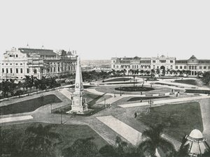 Victory Square, Buenos Aires, Argentina, 1895. av Unbekannt
