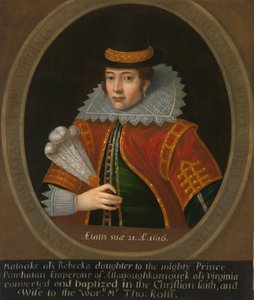 Pocahontas, efter 1616. av Unbekannt