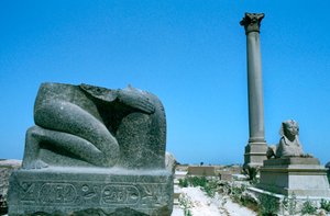 Pompeys pelare, Alexandria, Egypten av Unbekannt