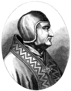 Påve Clemens IV d1268, 1849 av Unbekannt