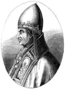Påven Gregorius IX c1143-1241, 1849 av Unbekannt