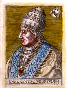 Påven Innocentius VII c1336-1406, c1800-talet av Unbekannt