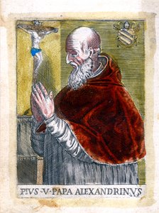 Påven St Pius V av Unbekannt