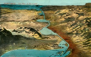 Port-Said - The Plan of the Canal, c1918-c1939. av Unbekannt