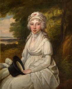 Porträtt av en dam av familjen Osler, 1780-1800. av Unbekannt