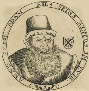 Porträtt av Adam Ries 149293-1559 , ca. 1600. av Unbekannt