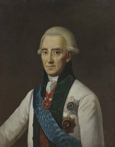 Porträtt av amiral Vasilij Chichagov 1726-1809. av Unbekannt