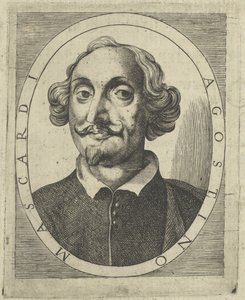 Porträtt av Agostino Mascardi 1590-1640, a 1640-1650. av Unbekannt