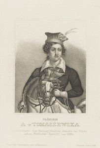 Porträtt av Antonina Tomaszewska 1814-1883, ca 1850. av Unbekannt