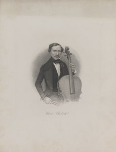 Porträtt av Carl Eduard Schuberth 1811-1863, ca. 1850. av Unbekannt