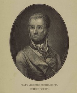 Porträtt av greve Levin Leonty August Theophil von Bennigsen 1745-1826 av Unbekannt