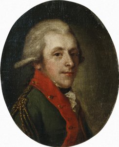 Porträtt av greve Nikolay Alexandrovich Zubov 1763-1805, sent 1700-tal. av Unbekannt