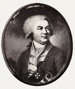 Porträtt av greve Pyotr Zavadovsky 17391812, tidigt 1800-tal. av Unbekannt
