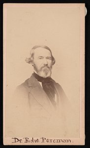 Porträtt av Dr Edward R. Foreman 1808-1885, före 1876. av Unbekannt
