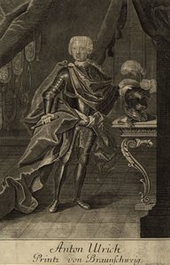 Porträtt av hertig Anthony Ulrich av Brunswick 1714-1774, um 1700 av Unbekannt