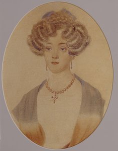 Porträtt av Ekaterina Nikolayevna Goncharova 1809-1843, slutet av 1820-talet - början av 1830-talet av Unbekannt