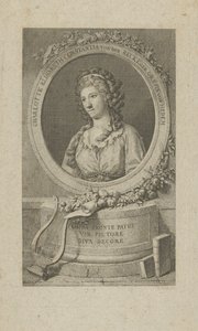Porträtt av Elisa von der Recke 1754-1833, 1792. av Unbekannt