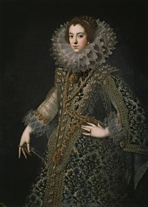 Porträtt av Elisabeth av Frankrike 1602-1644, drottning gemål av Spanien, ca. 1620 av Unbekannt