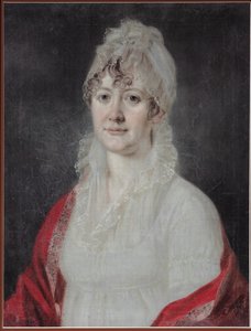 Porträtt av Elizaveta Alexeevna Arsenyeva, född Stolypina 1773-1845, tidigt 1800-tal av Unbekannt