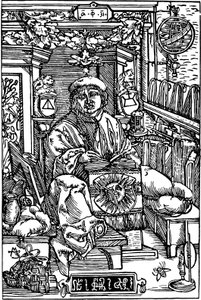 Porträtt av Francysk Skaryna 1486-1541, 1517 av Unbekannt