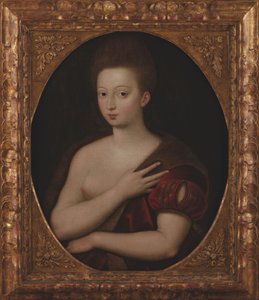 Porträtt av Gabrielle dEstrées 1573-1599, före 1600. av Unbekannt