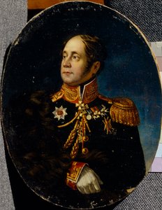 Porträtt av general Nikolai Martemyanovich Sipyagin 1785-1828 av Unbekannt
