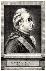 Porträtt av Gustav III av Sverige, tidigt 1800-tal. av Unbekannt