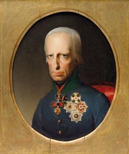 Porträtt av den helige romerske kejsaren Frans II 1768-1835, ca. 1830. av Unbekannt