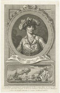 Porträtt av Jean Bart 1650-1702, 1694. av Unbekannt