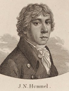 Porträtt av Johann Nepomuk Hummel 1778-1837. av Unbekannt