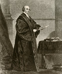 Porträtt av John Jay i sina dräkter som USA:s förste överdomare, c1780, 1937. av Unbekannt