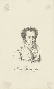 Porträtt av Joseph Hormayr, Baron zu Hortenburg 1781-1848. av Unbekannt