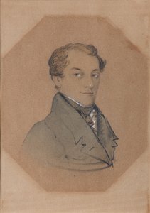Porträtt av Kondraty Fyodorovich Ryleyev 1795-1826, 1800-talets första kvartal av Unbekannt