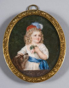 Porträtt av Louis-Charles, prins kunglig av Frankrike 1785-1795, 1800-talet av Unbekannt